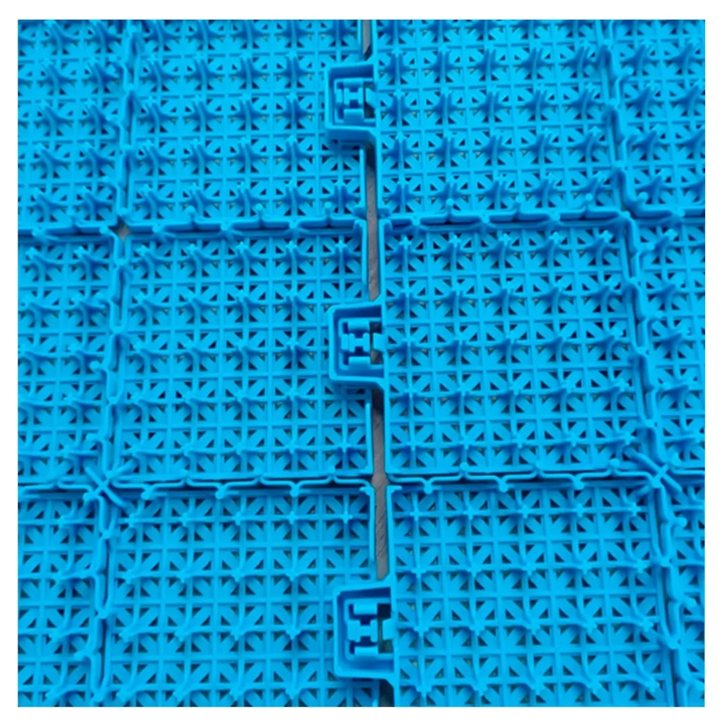 PISO DEPORTIVO ENTRELAZADO 50U 40CM X 40CM X 15 MM AZUL - 4