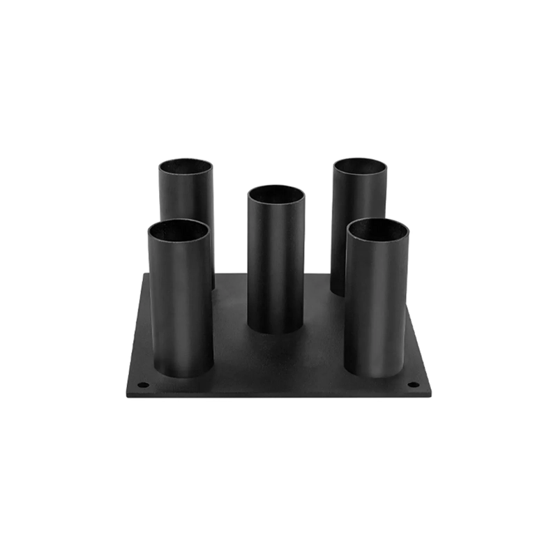 RACK VERTICAL COMPTACTO 5 BARRAS OLIMPICAS NEGRO - 2