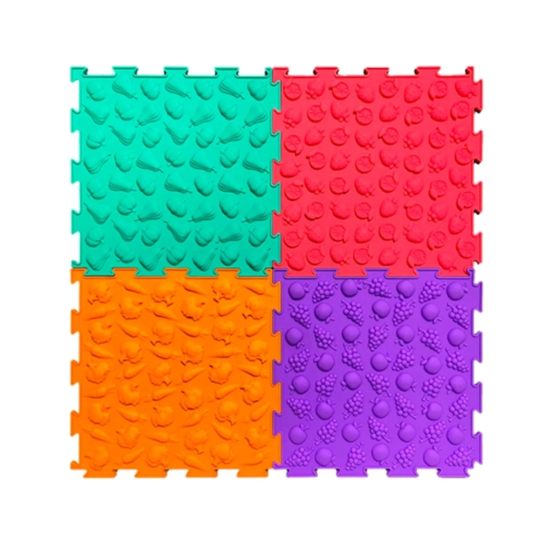TAPETES SENSORIAL NIÑOS SET 8 PIEZAS CUADRADOS A10 SR2505 - 3