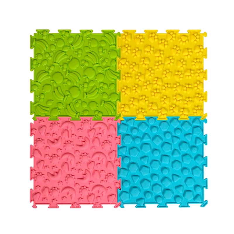 TAPETES SENSORIAL NIÑOS SET 8 PIEZAS CUADRADOS A10 SR2505 - 4