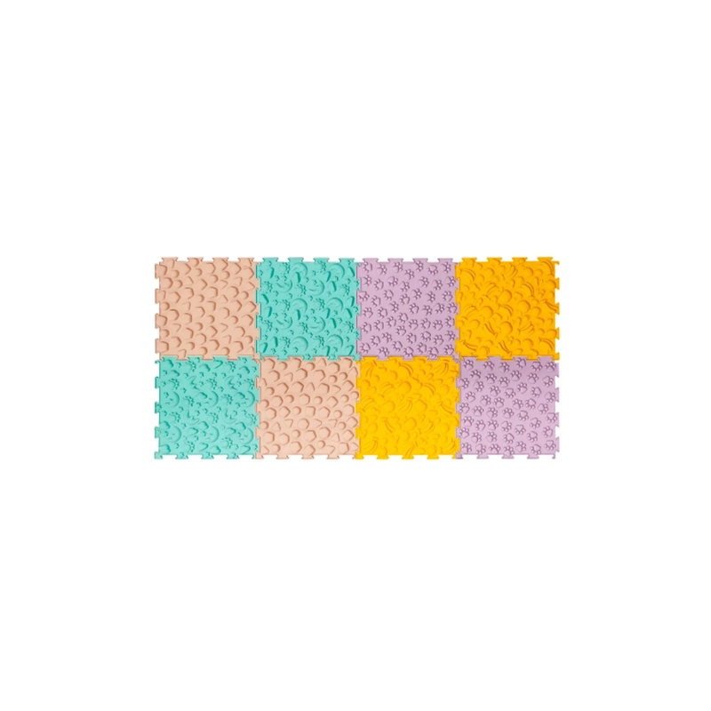 TAPETES SENSORIAL NIÑOS SET 8 PIEZAS CUADRADOS A4 SR2505 - 2