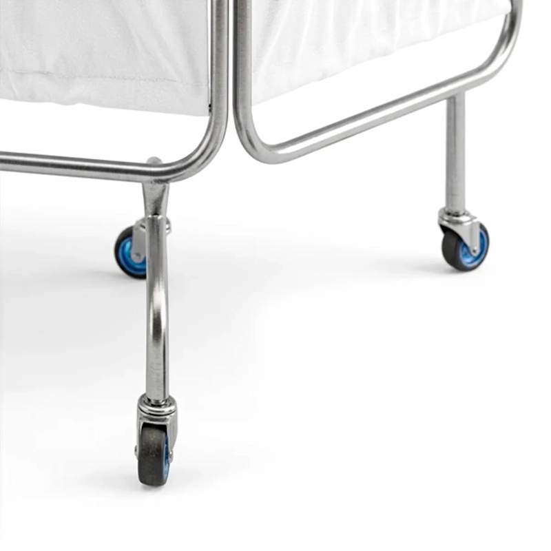 BIOMBO CLINICO DE 3 CUERPOS ACERO INOXIDABLE ALTO 180 CM – SECCION 60 CM – BLANCO JD-FS01 - 2