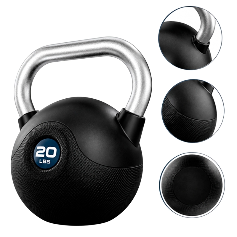 KETTLEBELL PESA RUSA MARCYPRO POLY URETHANE COATED CHROMED 20 LB / 9.1 KG - 020-BLUE - 4
