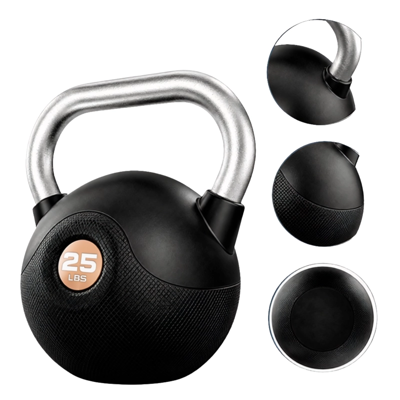 KETTLEBELL PESA RUSA MARCYPRO POLY URETHANE COATED CHROMED 25 LB / 11.3 KG - 025-ORANGE - 4