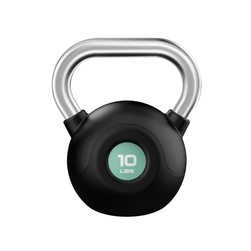 KETTLEBELL PESA RUSA MARCYPRO POLY URETHANE COATED CHROMED 10 LB / 4.5 KG - 010-GREEN - 1