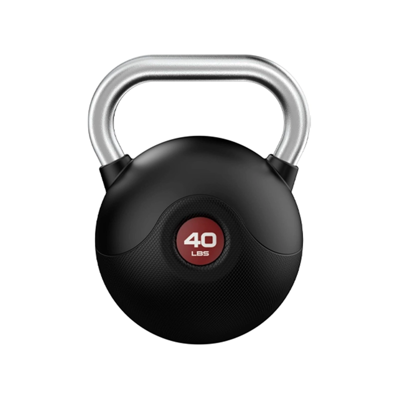 KETTLEBELL PESA RUSA MARCYPRO POLY URETHANE COATED CHROMED 40 LB / 18 KG - 040-RED - 1