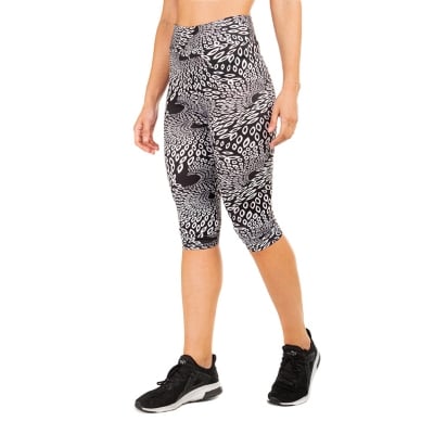 CALZA MUJER PIESSAN NEGRA YOGA ESTAMPADA - 1