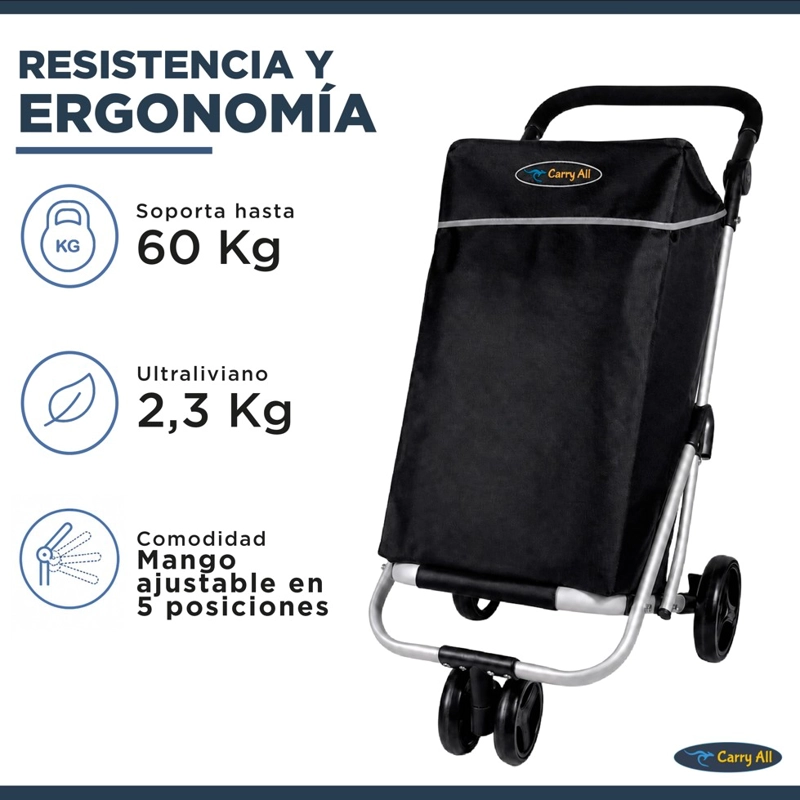 CARRITO COMPRAS PLEGABLE PREMIUM SUPERMERCADO FERIA COOLER - 7