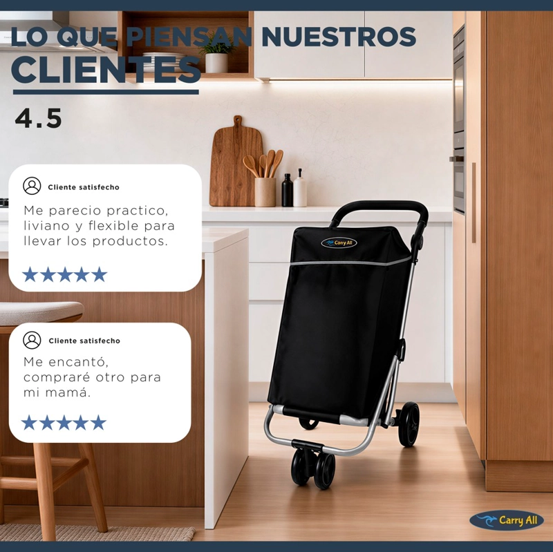 CARRITO COMPRAS PLEGABLE PREMIUM SUPERMERCADO FERIA COOLER - 9