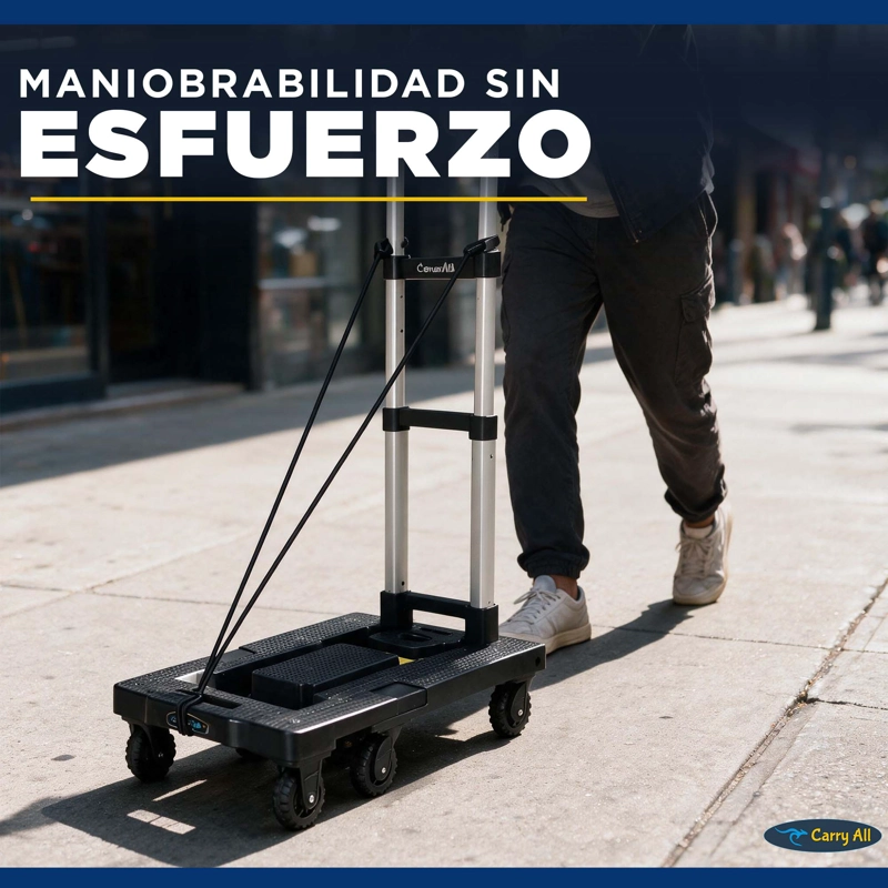 CARRO YEGUA PLEGABLE DE CARGA TIPO PLATAFORMA 150 KILOS - 8