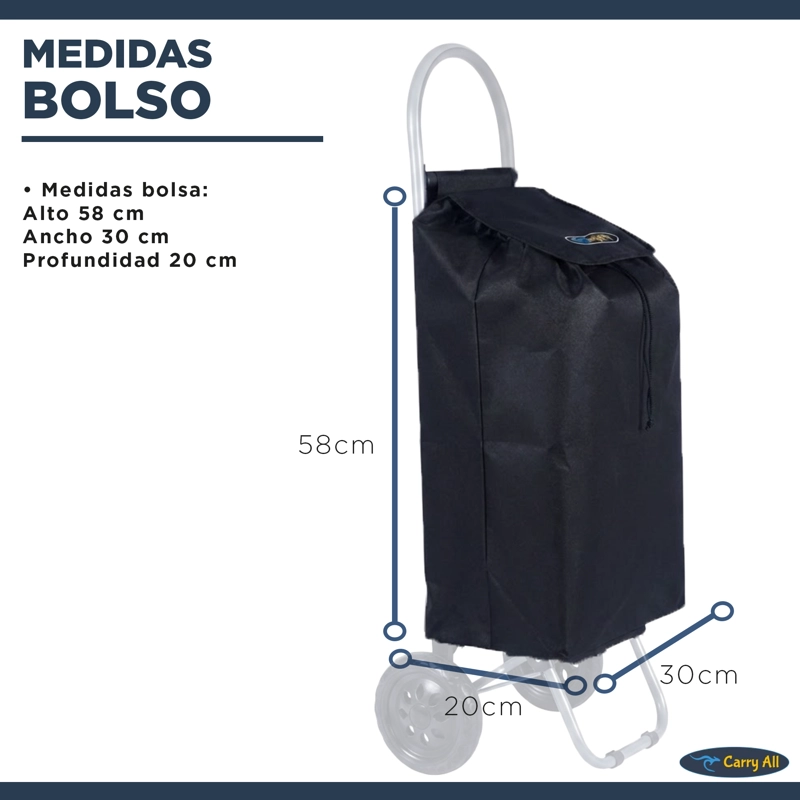 CARRITO DE COMPRAS PLEGABLE FERIA O SUPERMERCADO 35 LTS - 4