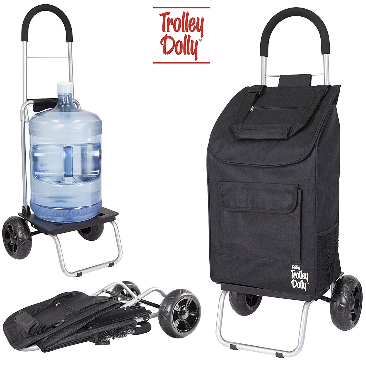 CARRITO DE COMPRAS PLEGABLE TROLLEY DOLLY CARRO FERIA YEGUA BLACK - 1