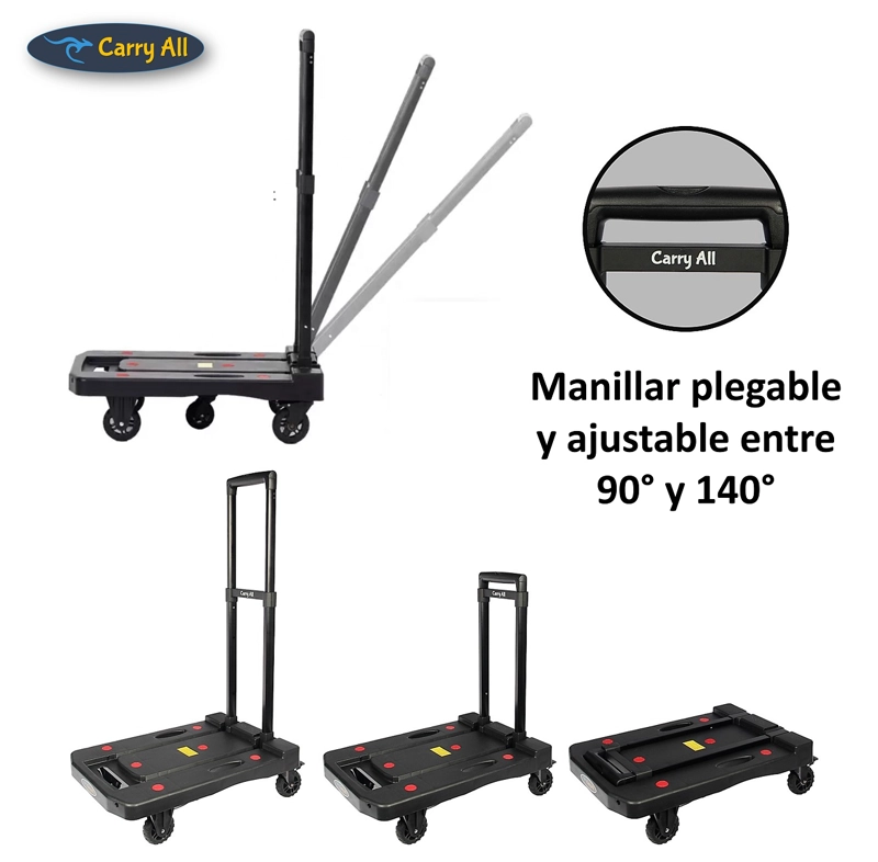 CARRO DE CARGA PLEGABLE TIPO PLATAFORMA 200 KILOS - 4