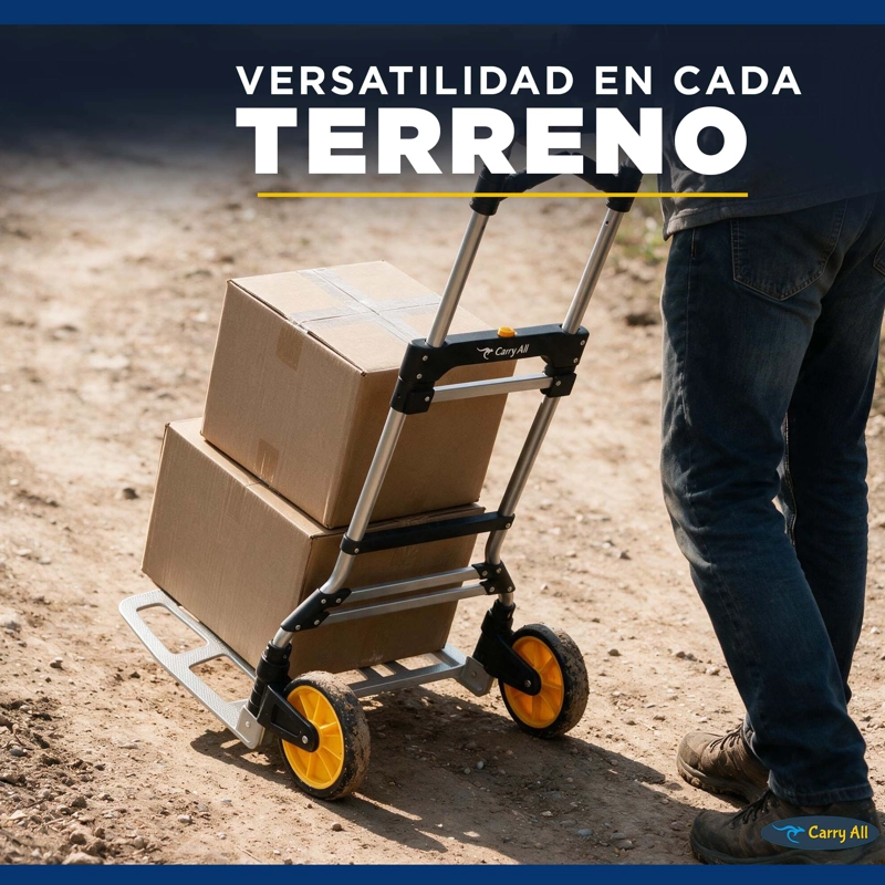CARRO DE CARGA PLEGABLE TIPO YEGUA 150 KILOS MANILLAS - 8