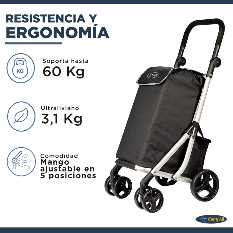 CARRITO DE COMPRAS PREMIUM PLEGABLE FERIA GYMPIE 55 LITROS - 6