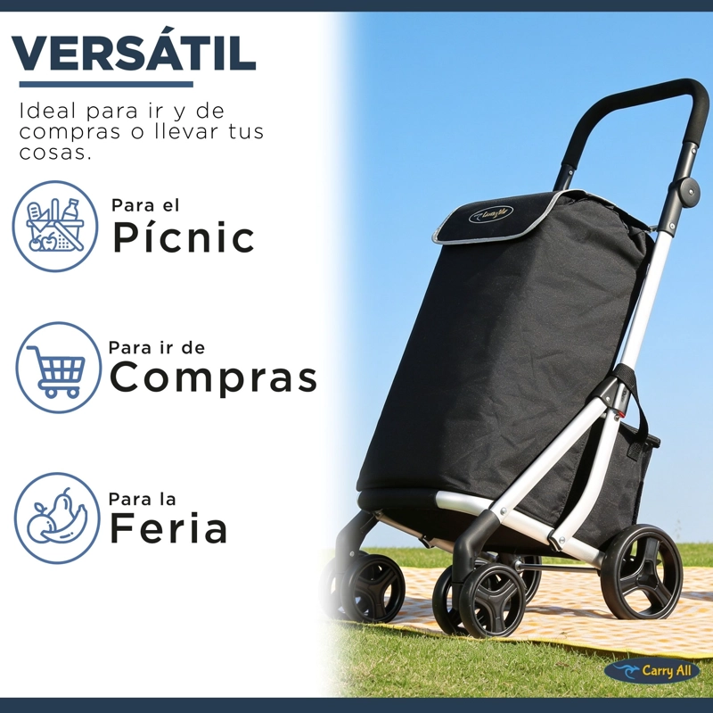 CARRITO DE COMPRAS PREMIUM PLEGABLE FERIA GYMPIE 55 LITROS - 7