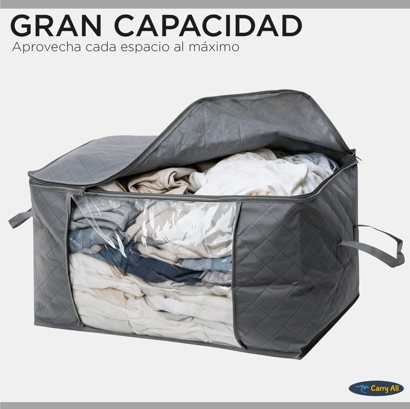 PACK 3 BOLSAS ORGANIZADORAS ALMACENAJE JUMBO 90 LITROS - 4