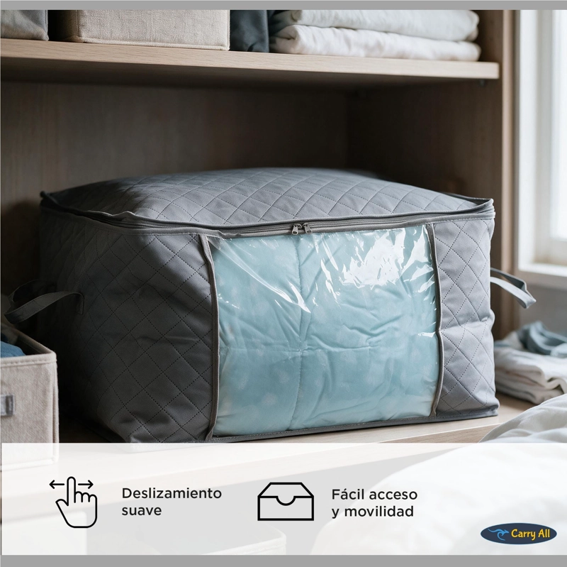 PACK 3 BOLSAS ORGANIZADORAS ALMACENAJE JUMBO 90 LITROS - 7