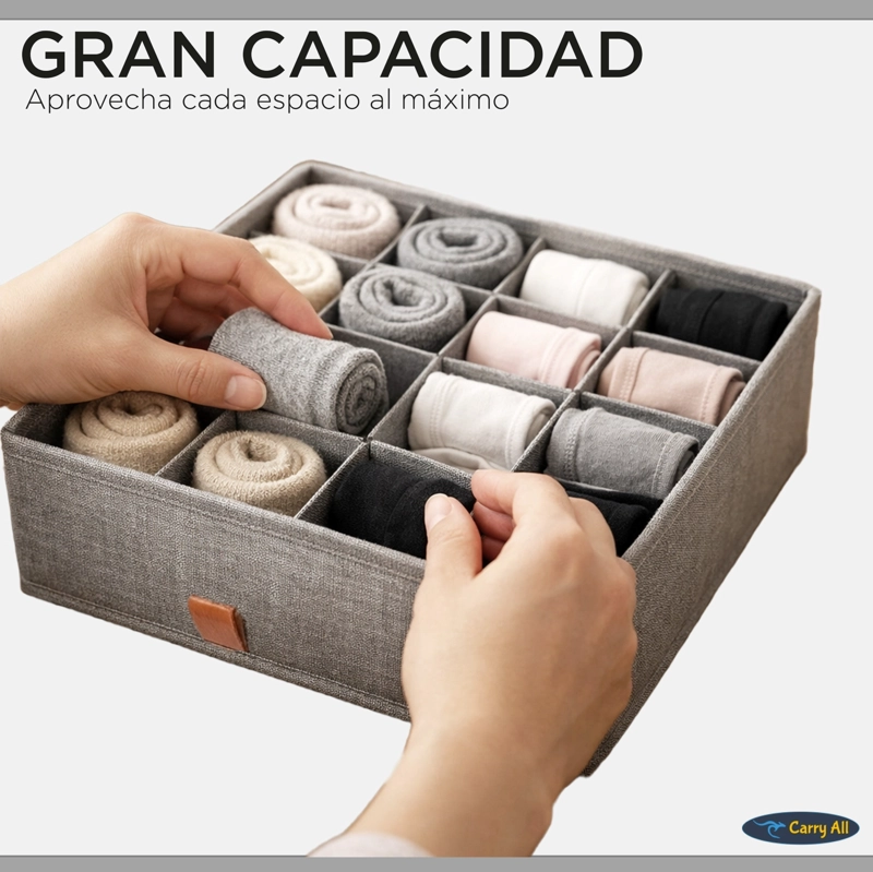 ORGANIZADOR 16 DIVISIONES  ROPA INTERIOR  ACCESORIOS ORGANIZACIÓN CLOSET - 4