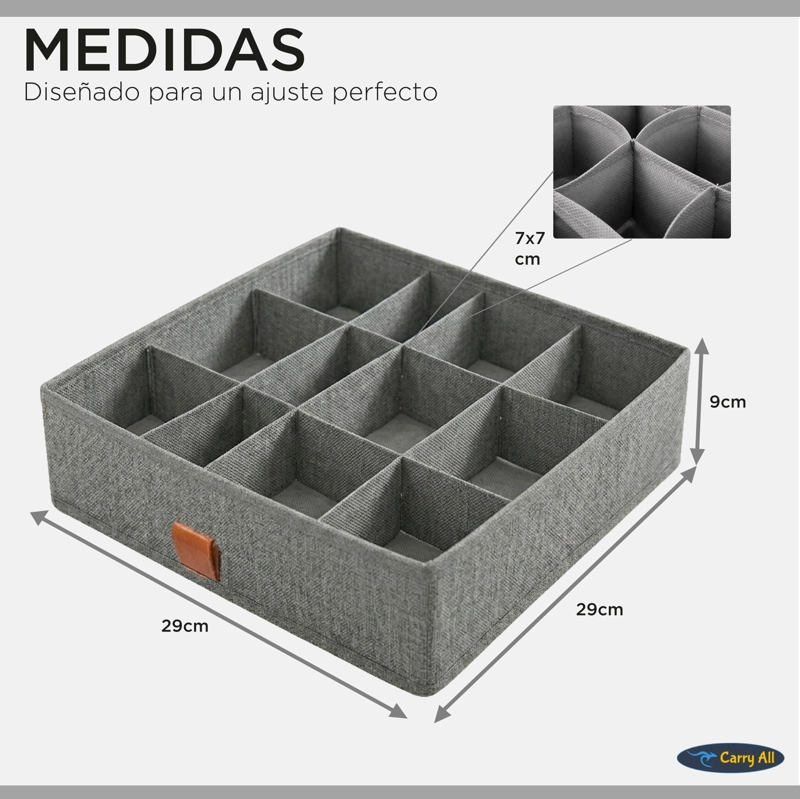 ORGANIZADOR 16 DIVISIONES  ROPA INTERIOR  ACCESORIOS ORGANIZACIÓN CLOSET - 5