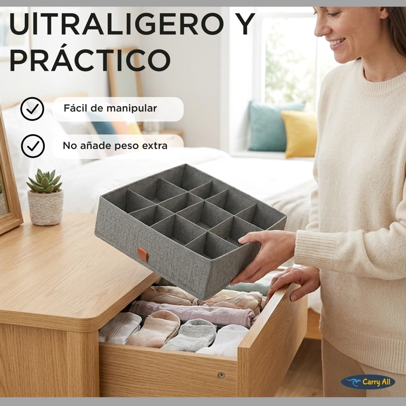 ORGANIZADOR 16 DIVISIONES  ROPA INTERIOR  ACCESORIOS ORGANIZACIÓN CLOSET - 6