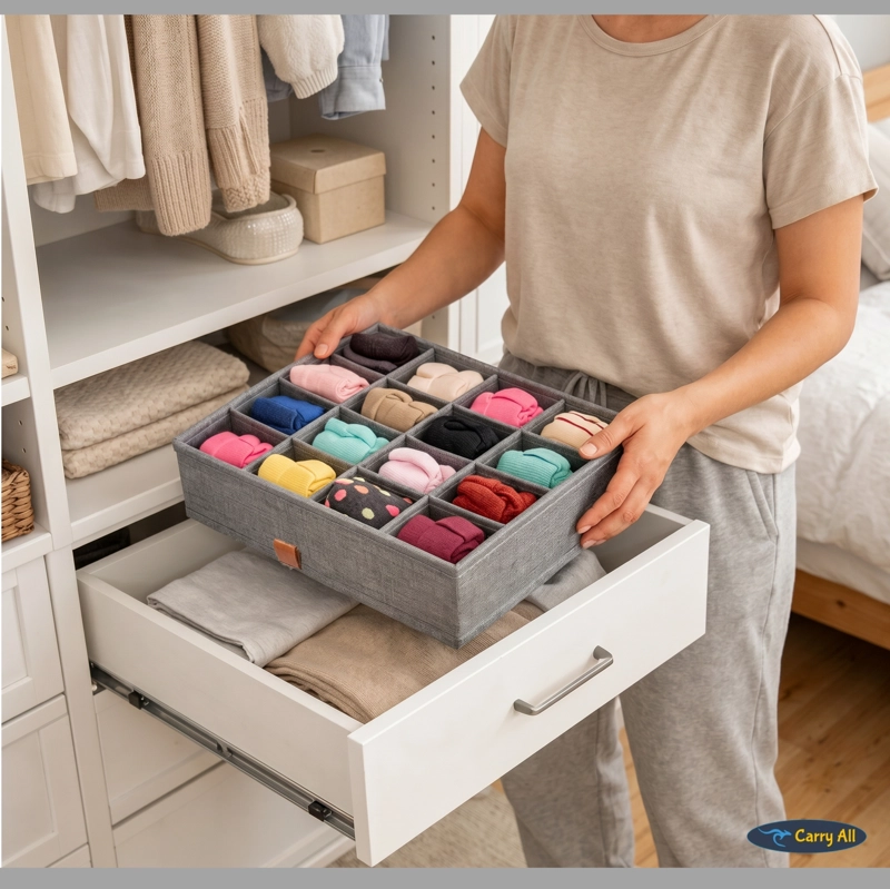 ORGANIZADOR 16 DIVISIONES  ROPA INTERIOR  ACCESORIOS ORGANIZACIÓN CLOSET - 8