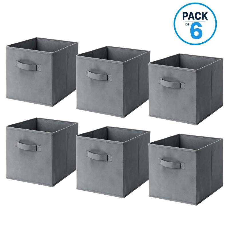 PACK 6 CAJAS CUBO ORGANIZADORAS PLEGABLES - 1