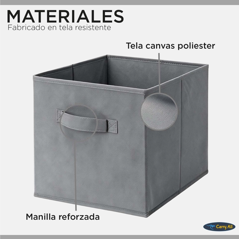PACK 6 CAJAS CUBO ORGANIZADORAS PLEGABLES - 3