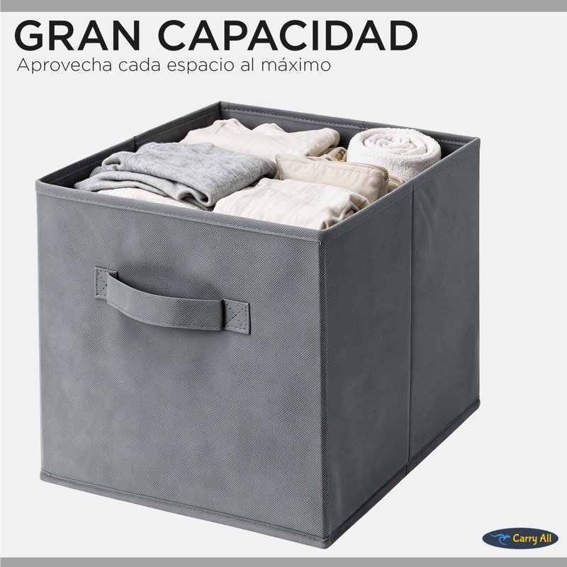 PACK 6 CAJAS CUBO ORGANIZADORAS PLEGABLES - 4