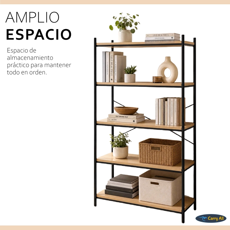 REPISA ESTANTE 5 NIVELES  LÍNEA MINIMALIST  ORGANIZADOR LIVING - 4