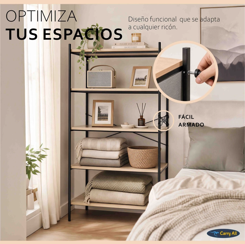 REPISA ESTANTE 5 NIVELES  LÍNEA MINIMALIST  ORGANIZADOR LIVING - 7