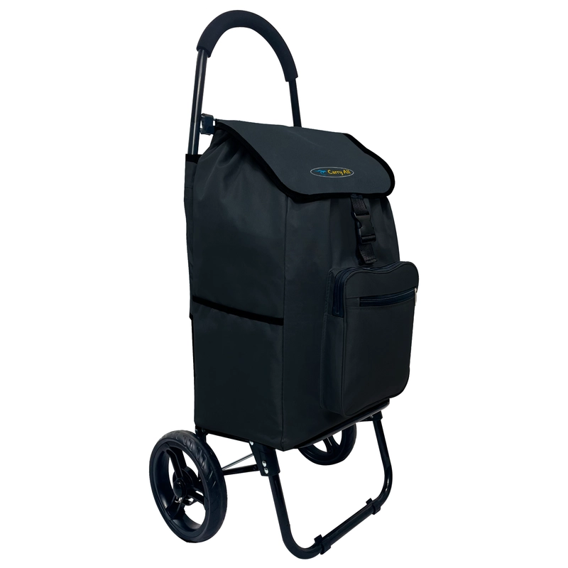 CARRO CARGA CARRY ALL SIDNEY_02_BLACK PLEGABLE SIDNEY 55 LITROS TIPO YEGUA NEGRO - 1