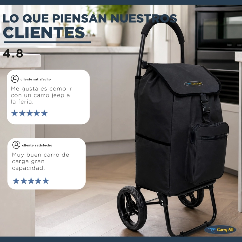 CARRO CARGA CARRY ALL SIDNEY_02_BLACK PLEGABLE SIDNEY 55 LITROS TIPO YEGUA NEGRO - 8