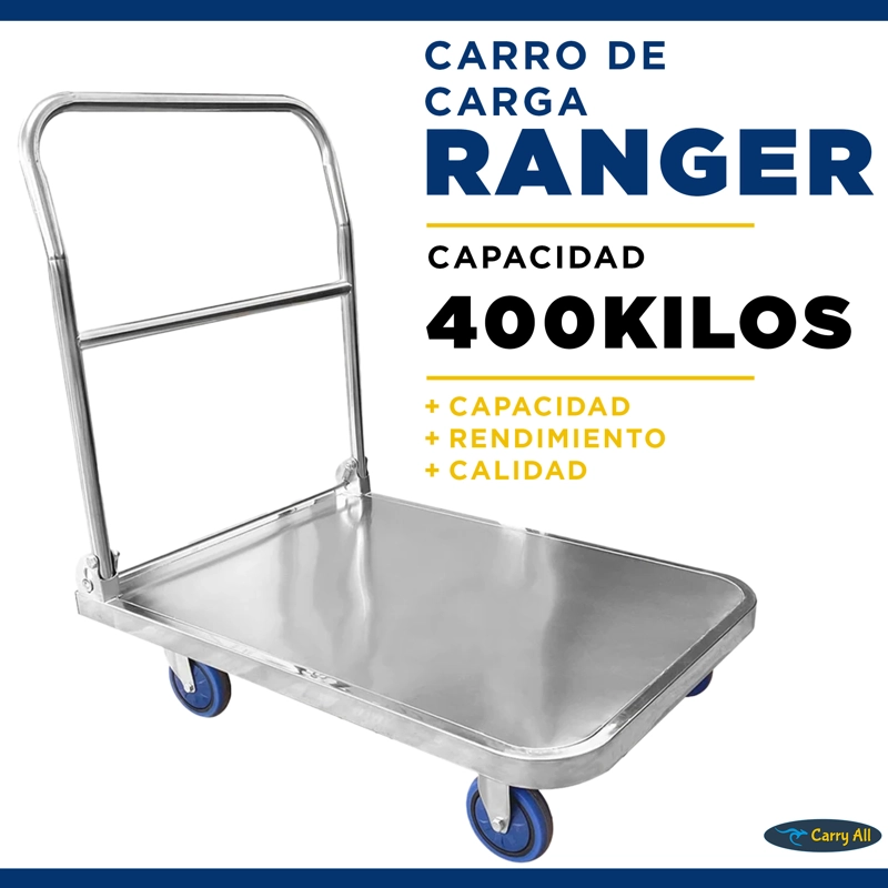 CARRO CARGA CARRY ALL PLEGABLE RANGER 400 KG TIPO PLATAFORMA - 3