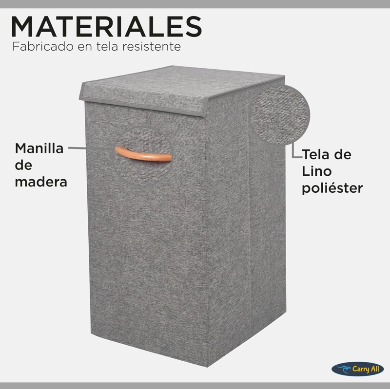 CAJA ORGANIZADORA CANASTO ROPA 78 LITROS PLEGABLE - 3