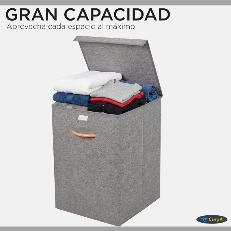 CAJA ORGANIZADORA CANASTO ROPA 78 LITROS PLEGABLE - 4