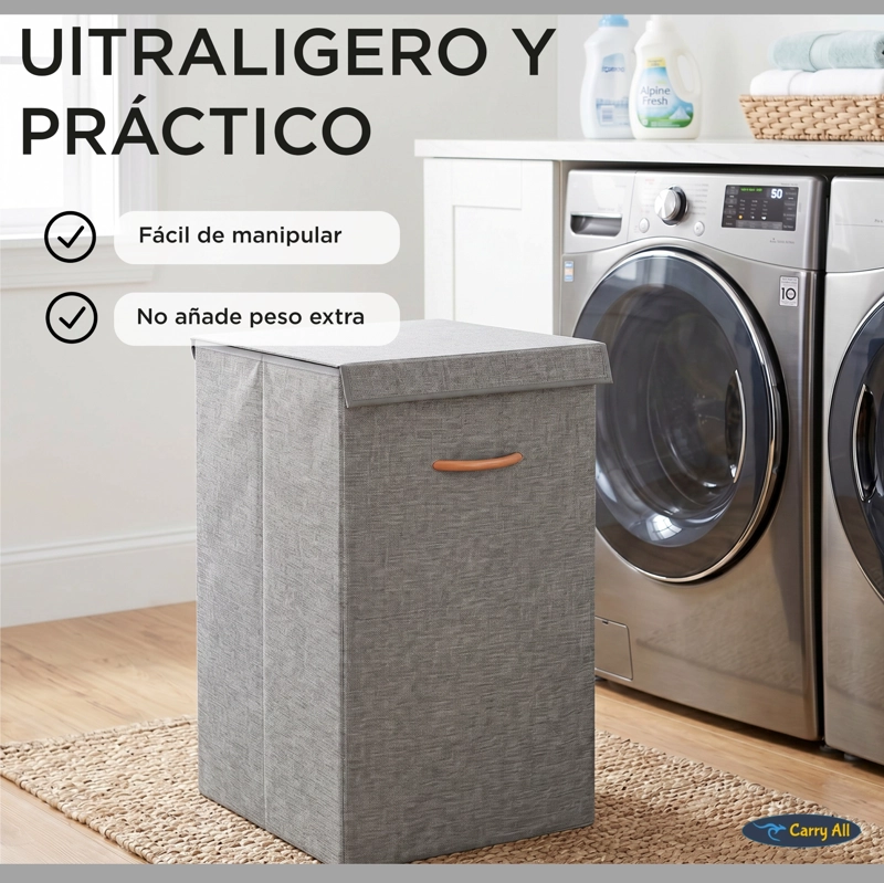 CAJA ORGANIZADORA CANASTO ROPA 78 LITROS PLEGABLE - 6