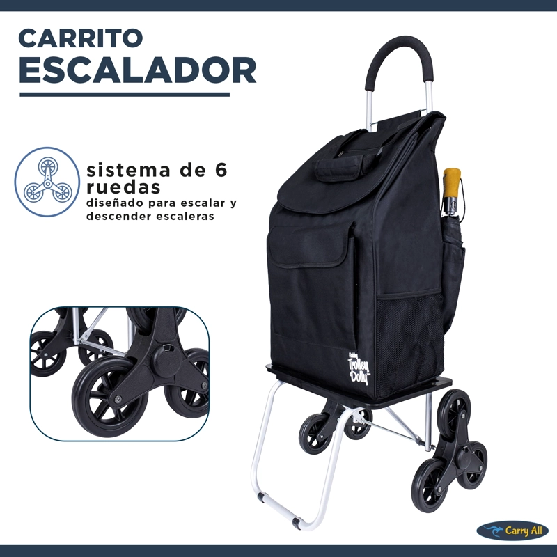 CARRITO DE COMPRAS PLEGABLE ESCALADOR CARRO FERIA YEGUA STAIR CLIMBER TROLLEY DOLLY - 2