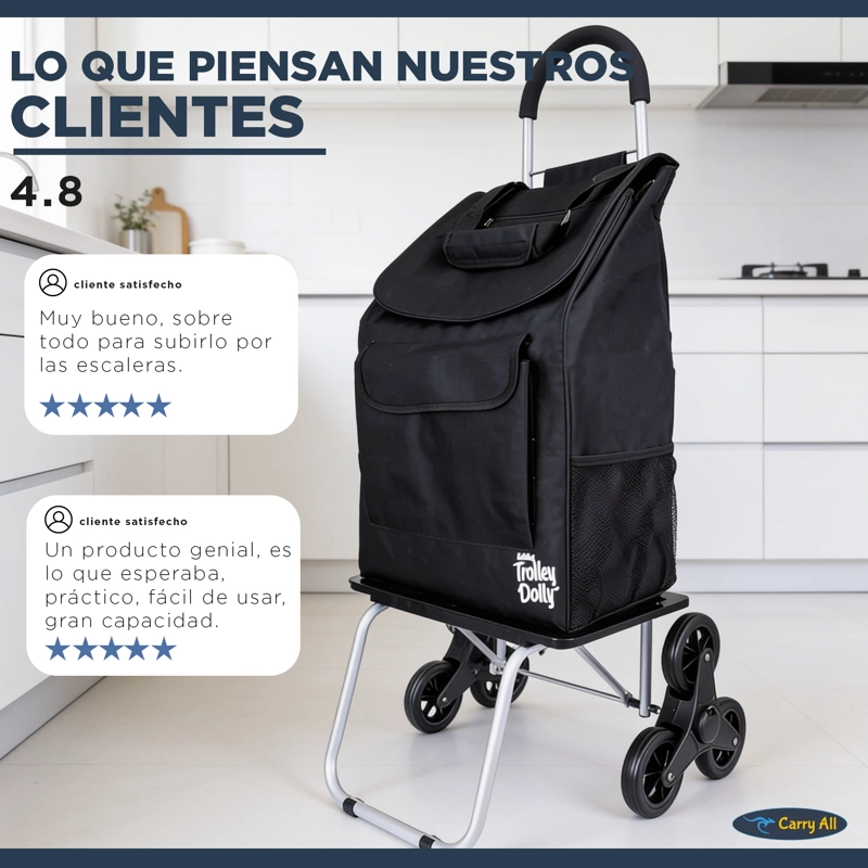 CARRITO DE COMPRAS PLEGABLE ESCALADOR CARRO FERIA YEGUA STAIR CLIMBER TROLLEY DOLLY - 8