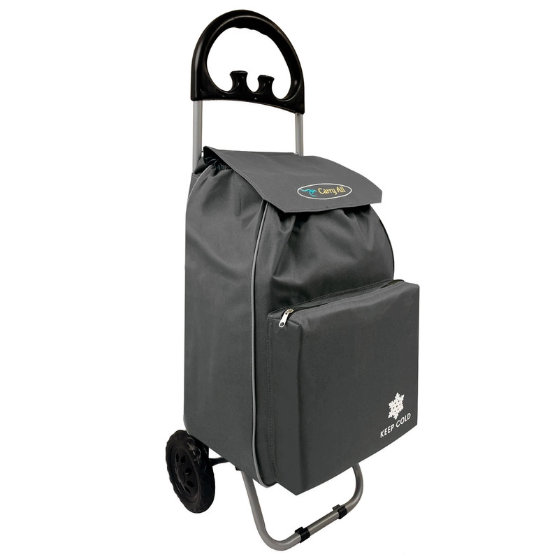 CARRITO DE COMPRAS PLEGABLE GLASGOW 47 LITROS GRIS - 1