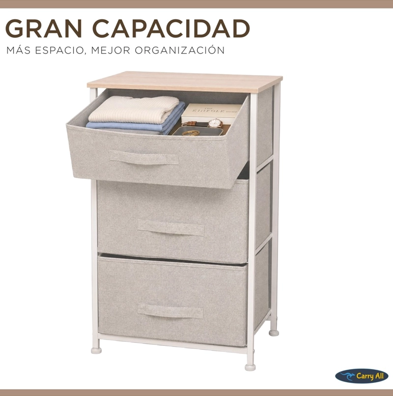 CAJONERA VELADOR ORGANIZADOR 3 CAJONES - 4