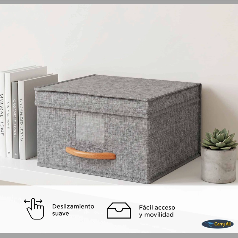 PACK 3 CAJAS CUBO ORGANIZADORAS PLEGABLES - 5