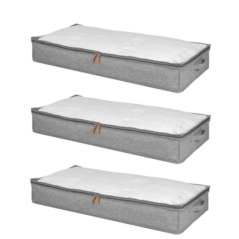 PACK 3 BOLSOS ALMACENAJE BAJO CAMA 70 LITROS - 1