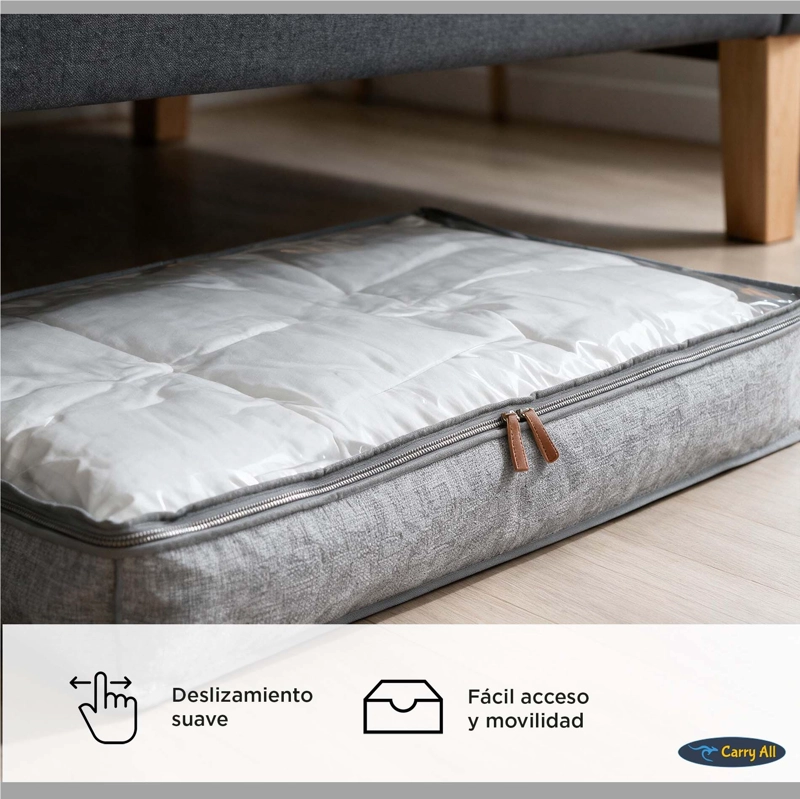 PACK 3 BOLSOS ALMACENAJE BAJO CAMA 70 LITROS - 6