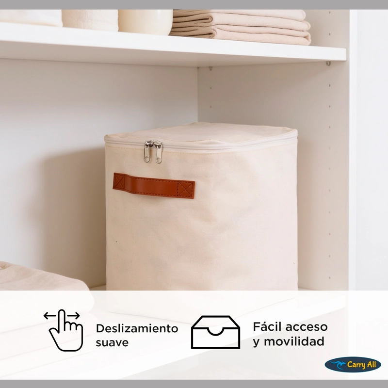 BOLSA ORGANIZADORA PLEGABLE CARRY ALL DE LINO S - 5