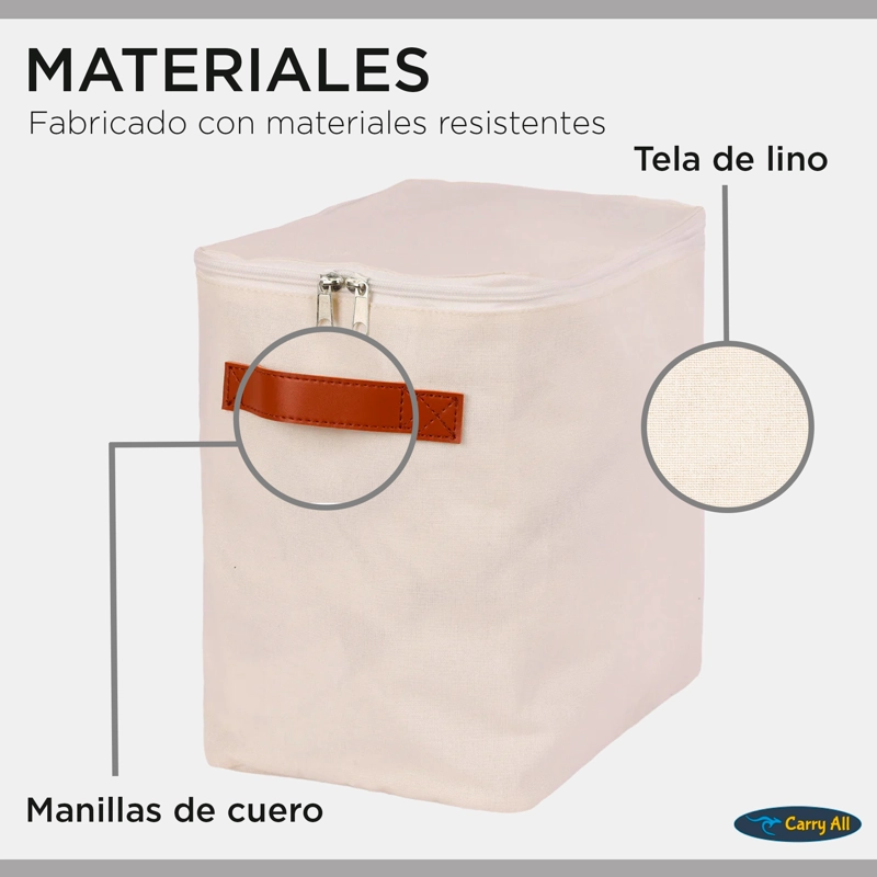 PACK 4 BOLSAS ORGANIZADORAS PLEGABLES CARRY ALL DE LINO S - 3