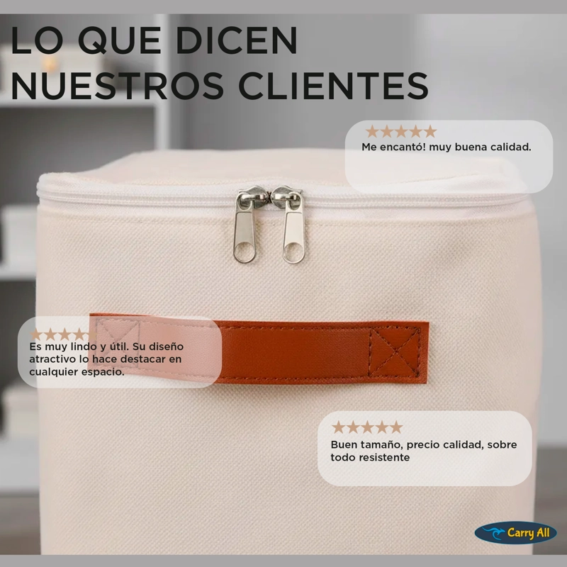 PACK 4 BOLSAS ORGANIZADORAS PLEGABLES CARRY ALL DE LINO S - 9