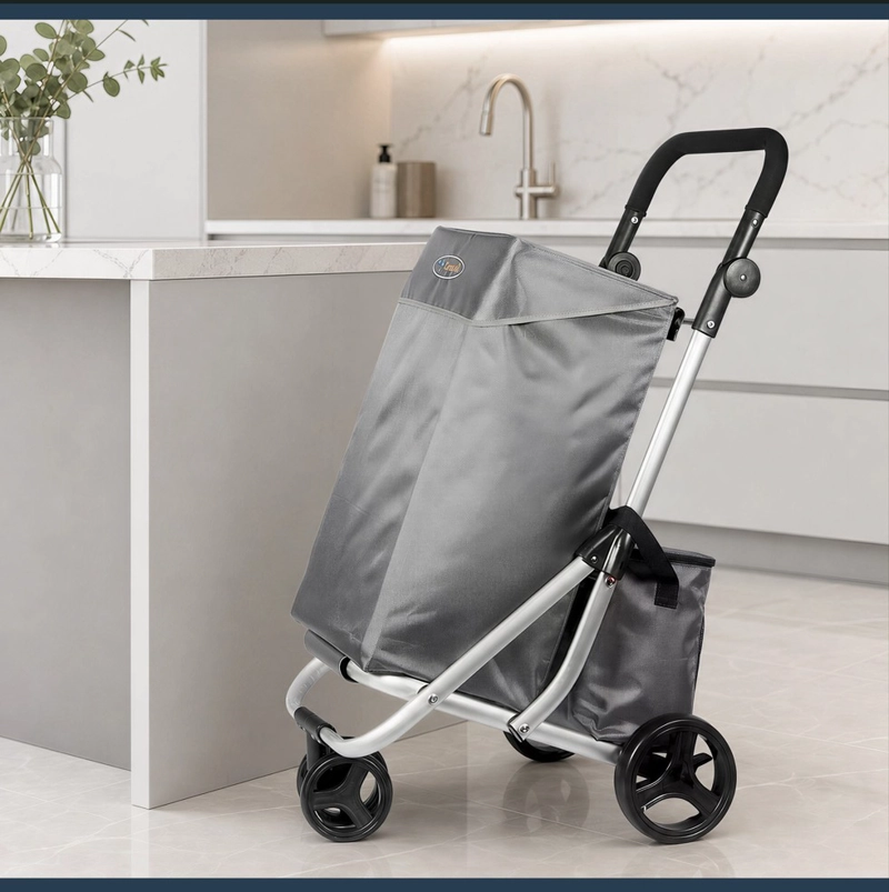 CARRITO COMPRAS PLEGABLE PREMIUM SUPERMERCADO FERIA COOLER - 9