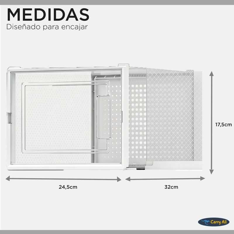 Cajas Organizadoras De Zapatos Carry All Pack 6 Medium Apilables Plegables - 5