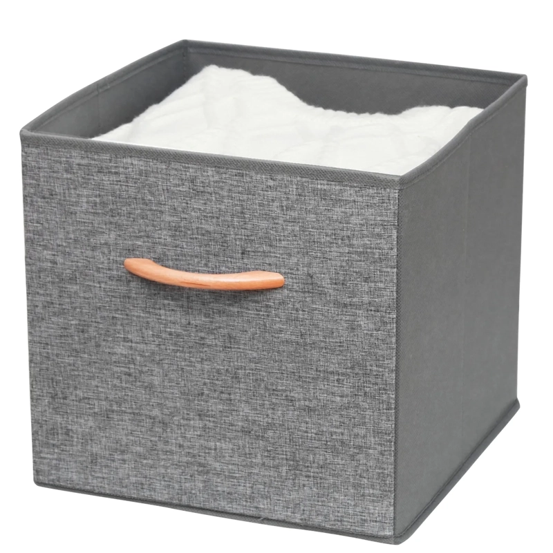 CUBO ORGANIZADOR PLEGABLE DE TELA CLOSET CESTA ROPA VARIOS ACCESORIOS - 1